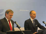 Jeannot Krecké et Luc Frieden ont présenté à deux voix le Programme de stabilité et de croissance et le PNR transmis à la Commission européenne dans le cadre du semestre européen