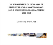 Le programme de stabilité et de croissance soumis le 29 avril 2011 à la Commission européenne pour la période 2011-2014