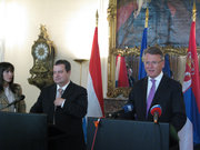 Nicolas Schmit, ministre de l'Immigration, et Ivica Dačić, vice-premier ministre et ministre de l'Intérieur de la Serbie, 5 mai 2011