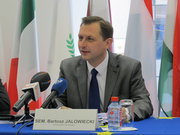 Bartosz Jalowiecki, ambassadeur de Pologne, présentation du programme de la présidence polonaise du Conseil de l'UE, 4 juillet 2011