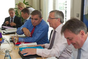 Jean-Marie-Hasldorf et Jean-Claude Juncker participant au Sommet informel de la Grande Région qui s'est tenu à Berlin le 7 juillet 2011 © Saarland.de
