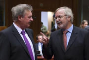 Jean Asselborn et Werner Hoyer, secrétaire d'Etat allemand aux Affaires étrangères, CAG du 12 septembre 2011