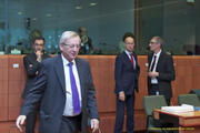 Jean-Claude Juncker au cours de la réunion de l'Eurogroupe du 21 octobre 2011 (c) Conseil de l'UE