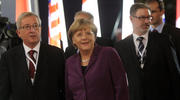 Réunion du G20, à Cannes- Jean-Claude Juncker et Angela Merkel - ©  Présidence de la République - P. Segrette