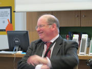 Richard Swetenham, de la Commission européenne, lors de la présentation du Europeana Licensing Framework à la BNL, le 28 novembre 2011