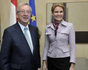 Jean-Claude Juncker a reçu Helle Thorning-Schmidt à Luxembourg le 28 novembre 2011