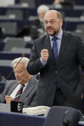 Martin Schulz lors du débat sur la gouvernance économique le 16 novembre 2011 © European Union 2011 PE-EP