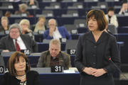 Rebecca Harms au Parlement européen le 13 décembre 2011 © European Union 2011 PE-EP