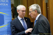 Herman Van Rompuy et Jean-Claude Juncker au sommet informel du 30 janvier 2012 (c) Le Conseil de l'UE