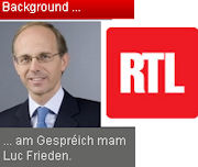 Luc Frieden était l'invité de l'émission Background sur RTL Radio Lëtzebuerg le 21 janvier 2012