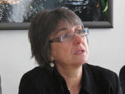 Laura Zuccoli, présidente de l'ASTI, lors de la présentation de la base de données de l'EMN Luxembourg, 8 février 2012