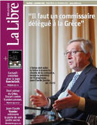 Jean-Claude Juncker en première page de La Libre Belgique, dans l'édition du quotidien datée du 29 février 2012