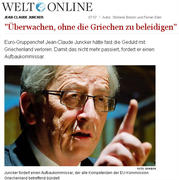 Une interview de Jean-Claude Juncker publiée le 29 février 2012 par la rédaction du quotidien Die Welt