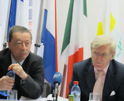 Marc Jaeger et Jean-Jacques Kasel à la Maison de l'Europe le 26 mars 2012