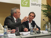 Patrick Weiten, président du Conseil général de la Moselle, lors de la table-ronde de la Gréng Stëftung du 26 mars 2012