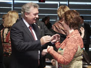 Jean Asselborn et Catherine Ashton, la Haute représentante de l'UE pour la politique extérieure, au CAE, le 23 avril 2012