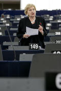 Astrid Lulling, en plénière du Parlement européen   © European Union 2012 EP