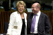 Viviane Reding et François Biltgen au Conseil JAI le 8 juin 2012 à Luxembourg (c) Le Conseil de l'UE