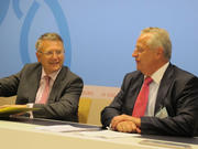 En marge du Conseil  Epsco du 21 juin 2012, Nicolas Schmit et Rudolf Hundstorfer présentent un programme de lutte du PES contre le chômage des jeunes