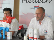 Fredy De Martines, le leader du LDB, lors de la conférence de presse sur "Fair Mëllech" du 13 juin 2012