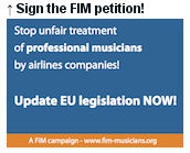 Georges Bach soutient la pétition lancée par la Fédérations internationales des musiciens au sujet du transport d'instruments de musique en avion