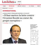 L'entretien avec Algirads Semeta sur le site www.lesechos.fr le 15 octobre 2012