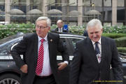Jean-Claude Juncker à son arrivée au Conseil européen au matin du 19 octobre 2012 (c) Conseil de l'UE