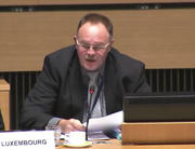 Romain Schneider au Conseil Agriculture le 22 octobre 2012 (c) Conseil de l'UE, image extraite de la vidéo des délibérations publiques du Conseil