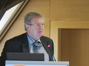 Helmut Willems, professeur de sociologie à l'Université du Luxembourg, le 20 octobre 2012, lors des Rencontres européennes à Luxembourg