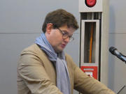 Le professeur Philippe Poirier, le 10 oc tobre 2012, lors de la conférence de rentrée académique 2012 du Programme "Gouvernance européenne" de l'Université du Luxembourg