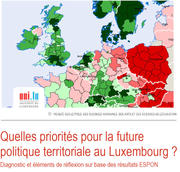Quelles priorités pour la future politique territoriale au Luxembourg ? Tel était le titre du séminaire organisé le 25 octobre 2012 à l'initiative du point de contact ESPON au Luxembourg