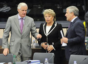 Michel Barnier, Viviane Reding et Antonio Tajani (Source : Commission européenne)