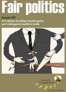 La couverture du Baromètre 2012 de la cohérence des politiques luxembourgeoises pour le développement équitable et durable publié par le Cercle de Coopération des ONG de développement