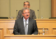 Jean Asselborn, devant la Chambre des Députés pour sa déclaration de politique étrangère, le 14 novembre 2012