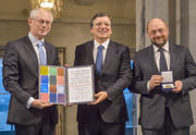Herman Van Rompuy, José Manuel Barroso et Martin Schulz © Union européenne