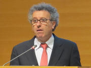 Pierre Gramegna, directeur de la Chambre de commerce, lors du débat "Quel droit de vote aux étrangers?", le 29 janvuier 213 à Luxembourg