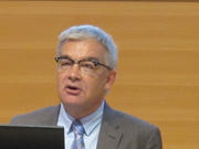 Laurent Mosar, président de la Chambre des députés, lors du débat "Quel droit de vote pour les étrangers au Luxembourg?", le 29 janvier 2013 à Luxembourg