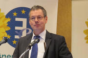 Peter Bofinger, le 22 janvier 2013 à Luxembourg, lors d'une conférence-débat sur l'euro