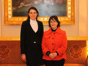 La ministre française de la Culture, Aurélie Filipetti, a reçu le 30 janvier 2013 son homologue luxembourgeoise Octavie Modert pour une visite de travail