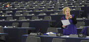 Astrid Lulling intervenant au Parlement européen sur la question de la mutualisation de la dette le 15 janvier 2013 © European Union 2013 - European Parliament