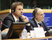 Les eurodéputés Trzaskowski et Gualtieri © Parlement européen