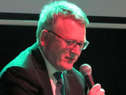 Nicolas Schmit, ministre du Travail et de l'Emploi, lors du débat sur les syndicats dans la crise organisé par WOXX et RTL, le 26 février 2013 à Luxembourg