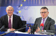Michel Sapin et Nicolas Schmit © Conseil de l'Union européenne