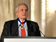 Jean-Claude Trichet, ancien président de la BCE, lors de la conférence du CVCE sur "l'UEM à la croisée des chemins" et l'actualité de la pensée de Pierre Werner au XXIe siècle, le 6 mars 2013 à Luxembourg