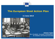 Le plan d'action pour la sidérurgie européenne présenté par la Commission européenne le 11 juin 2013