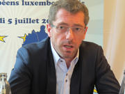 Frank Engel, député européen PPE, à la conférence de presse des six eurodéputés luxembourgeois, le 5 juillet 2013  à Luxembourg