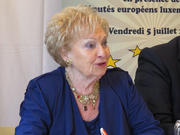 Astrid Lulling,, députée européenne PPE, à la conférence de presse des six eurodéputés luxembourgeois, le 5 juillet 2013  à Luxembourg
