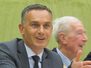 Arnaud Danjean, député européen (PPE), lors de la conférence du Bridge Forum sur l'avenir de la politique de sécurité et de défense commune, le 24 septembre à Luxembourg