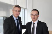 Félix Braz et Heiko Maas, ministre fédéral de la Justice et à la protection des consommateurs à Berlin le 26 février 2014 (C) Jeannot Berg / MINJUST