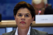 Alenka Bratusek, candidate au poste de vice-présidente et commissaire à l'Union de l'énergie lors de son audition le 6 octobre 2014 (Source : PE)